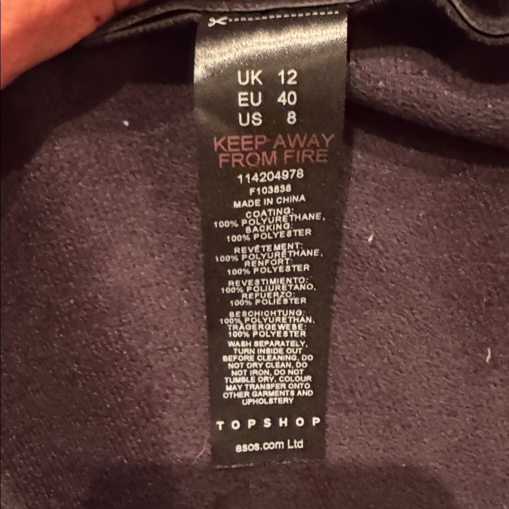 Black Leather Button-Up Jacket - image 6